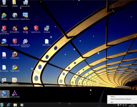 Animated Snow Desktop Wallpaper