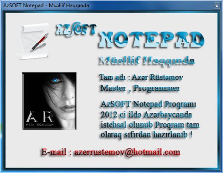 AzSOFT Notepad v1.0