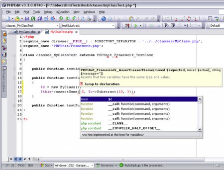 WaterProof PHPEdit 4.2.1.12286