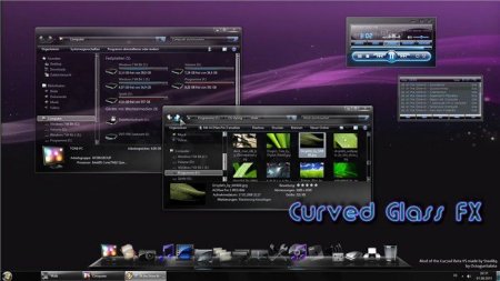 Curved Glass FX Theme for Windows 7