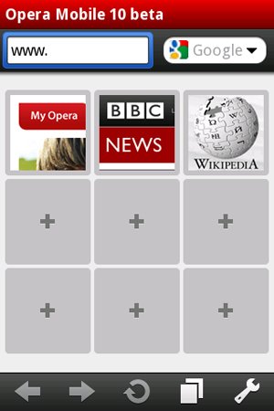 Opera Mobile 10.0 beta 2 Rus (Windows Mobile & Symbian)