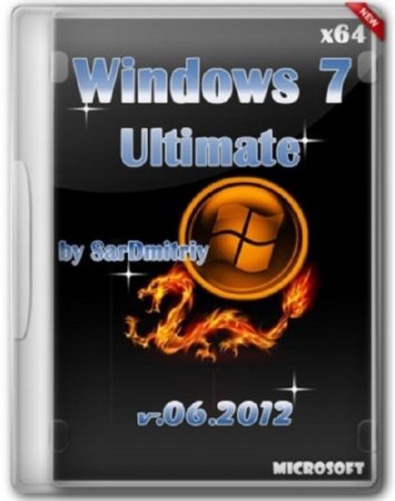 Microsoft Windows 7 Ultimate SP1 By SarDmitriy İyul (x64/2012)