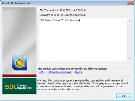 SDL Trados Studio 2011 Pro SP2 10.2.3001.0