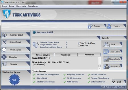 Türk Antivirüs 2012 (Beta v.12)