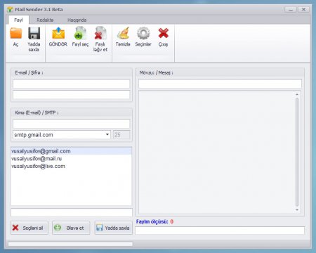 Mail Sender 3.1 Beta