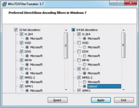 Preferred Filter Tweaker for Windows 7 and 8